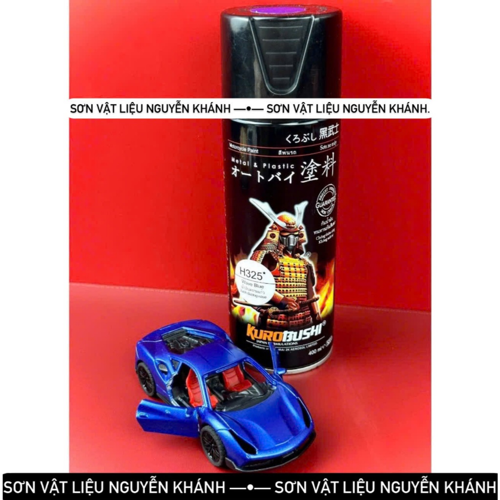 H325-sơn xịt samurai xanh dương wave