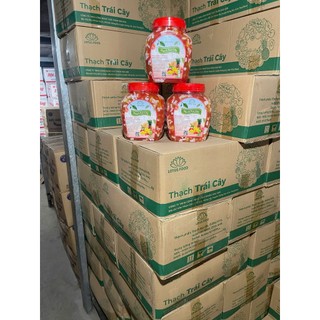 1 thùng 8 hộp Thạch Thủy Tinh BiBi 3 màu ( 2,5kg )ăn liền hay ăn cũng chè, sữa chua đều ngon