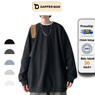 Áo Sweater Nỉ Bông Nam, Nữ Basic Form Rộng Unisex Màu Xanh SWT 900