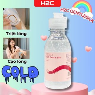 Gel lạnh H2C Gentlesilk, hỗ trợ triệt lông, cạo lông, siêu âm trong suốt, không nhờn rít