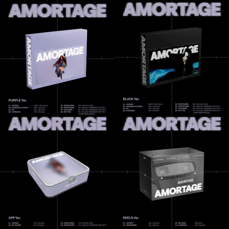 (HÀNG SẴN) Album JISOO BLACKPINK - AMORTAGE FULLSEAL