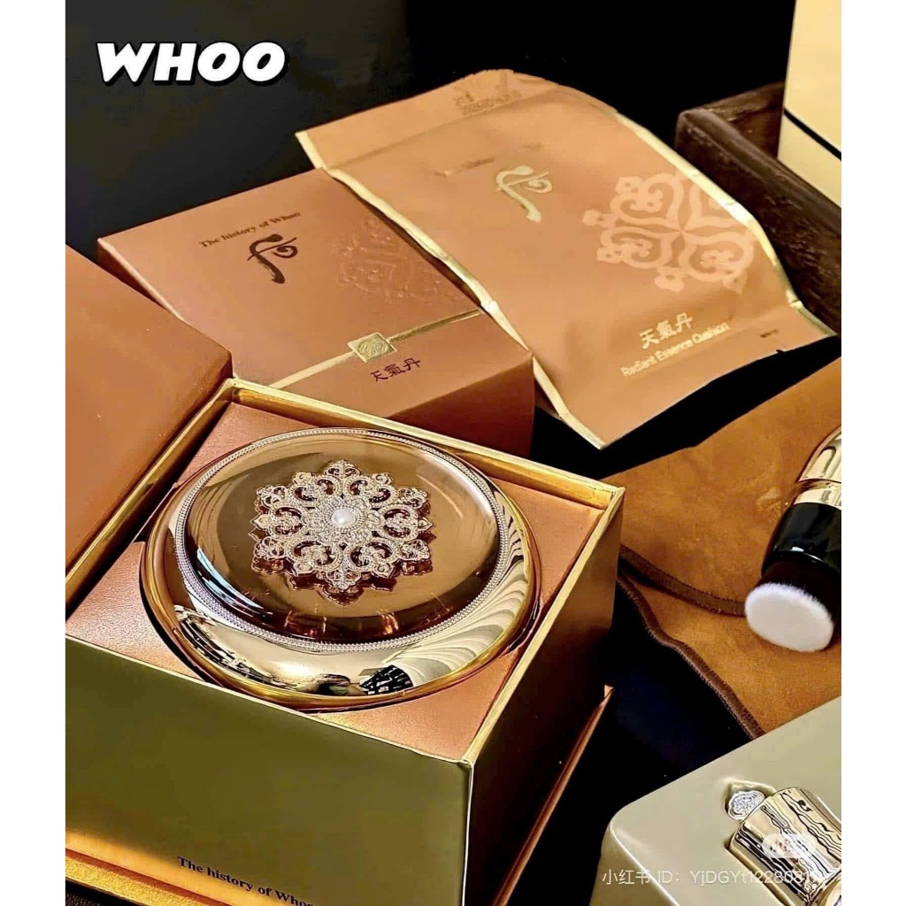 Bộ Phấn nước tái sinh cao cấp Whoo Cheongidan Radiant Essence Cushion Special Set