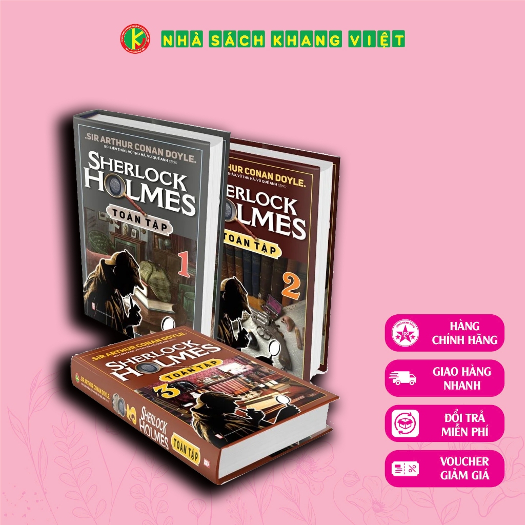 Sách - Sherlock Holmes Trọn Bộ 3 Tập Mới Nhất 2021 (Bìa Cứng)