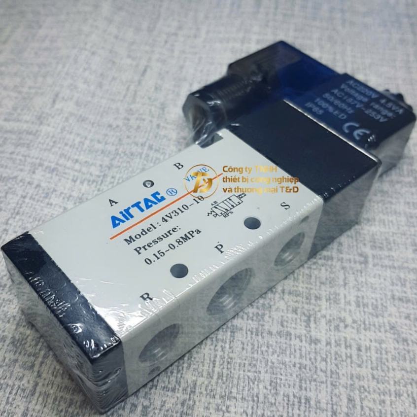 Van Điện Từ Khí Nén AIRTAC 4V310-10 (Van Khí Nén 5/2, Ren 17mm)