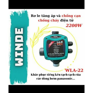 rơ le điện tử winde wLa - 22  + MBY ( dùng để chống cháy máy bơm khi mất nước ,+ biến bơm thường thành bơm tăng áp ,)