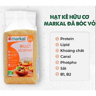 Hạt Kê Tách Vỏ Hữu Cơ Bio Markal Pháp