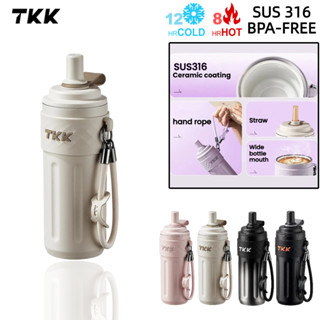 TKK Cốc giữ nhiệt cao cấp 500ml INOX 316 lót gốm an toàn cho sức khỏe giữ nhiệt 8h-12h cốc cà phê
