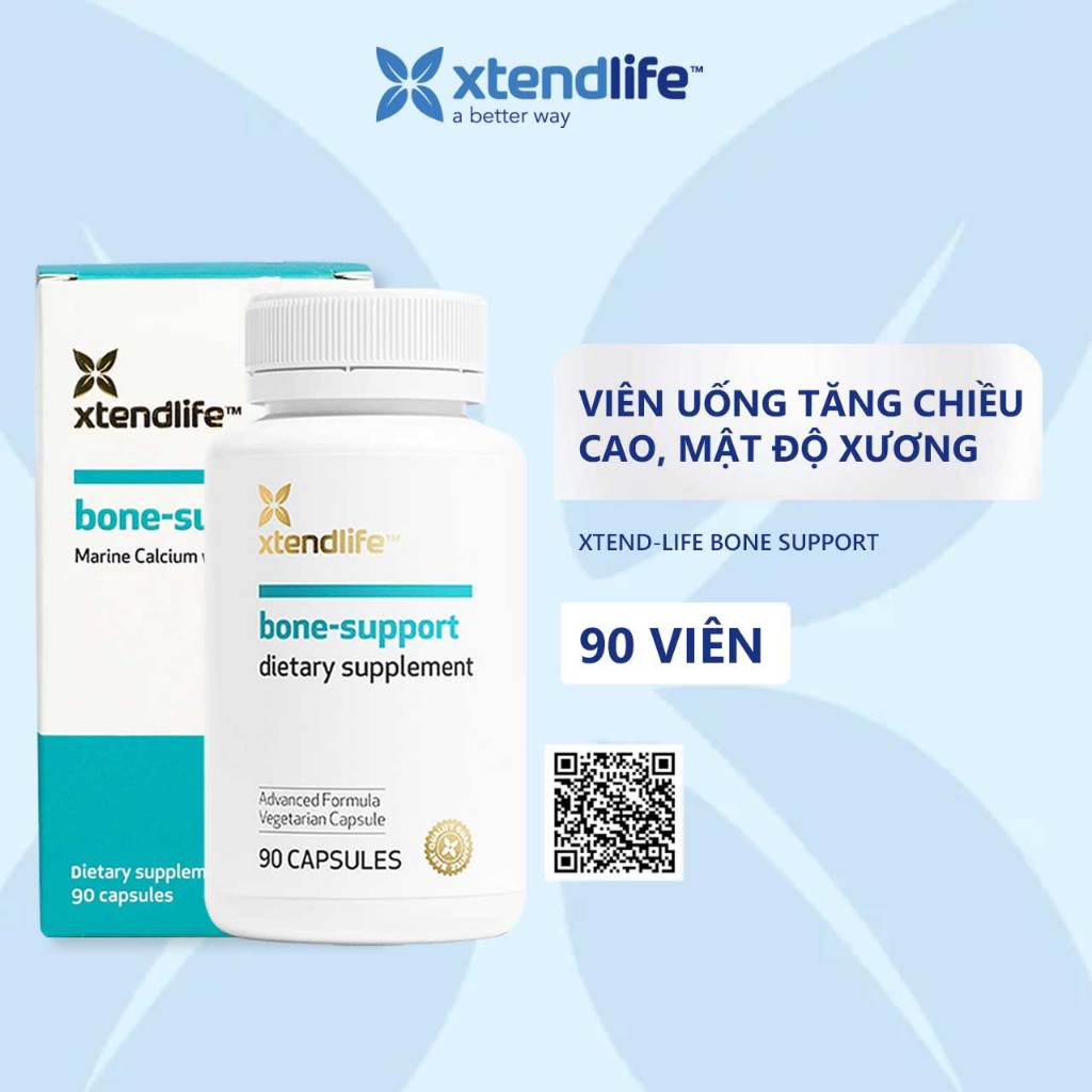 Viên uống bổ xương, tăng chiều cao Xtend-Life Bone Support 90 viên