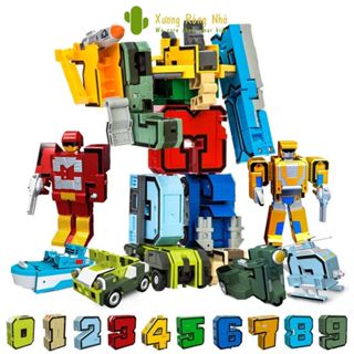  Đồ Chơi Lắp Ráp Robot Biến Hình Từ Các Con Số 0 - 9 Xương Rồng Nhỏ Cho Bé Phát Triển Tư Duy 