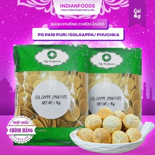   1kg Nhập trực tiếp   chuyên sỉ  Bánh phồng chiên Ân Độ PG Pani Puri hình trái banh 