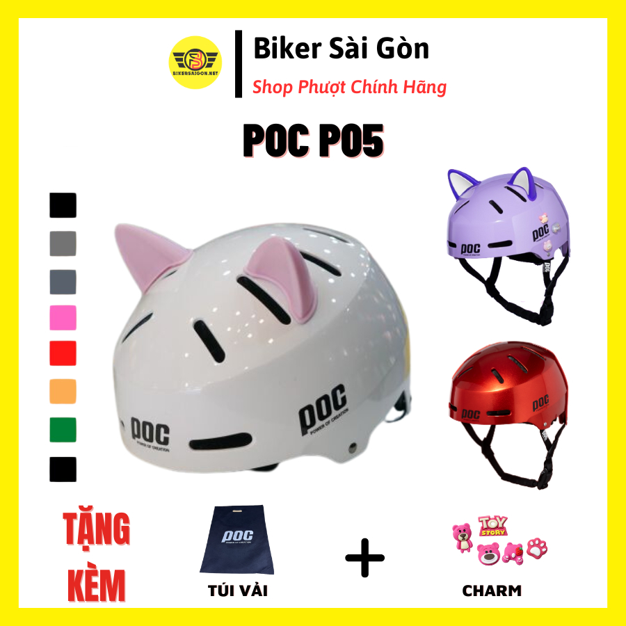 Mũ Bảo Hiểm Đi Xe Máy Poc 05 P05 Phù Hợp Nam Nữ Bảo Hành 12 Tháng - Biker Sài Gòn