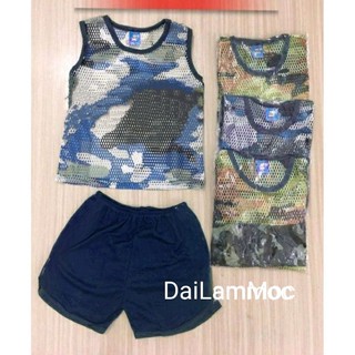 Đồ bộ lưới cho bé - Đồ bộ lưới 3 lỗ bé trai