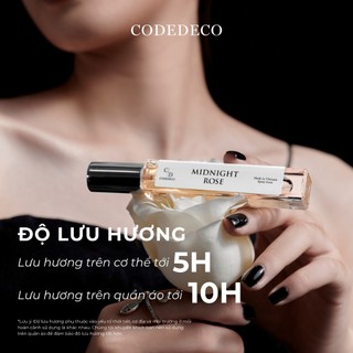 Tinh dầu thơm nữ CODEDECO Midnight Rose 10ml dạng xịt - Bí ẩn, Đằm thắm, Hấp dẫn