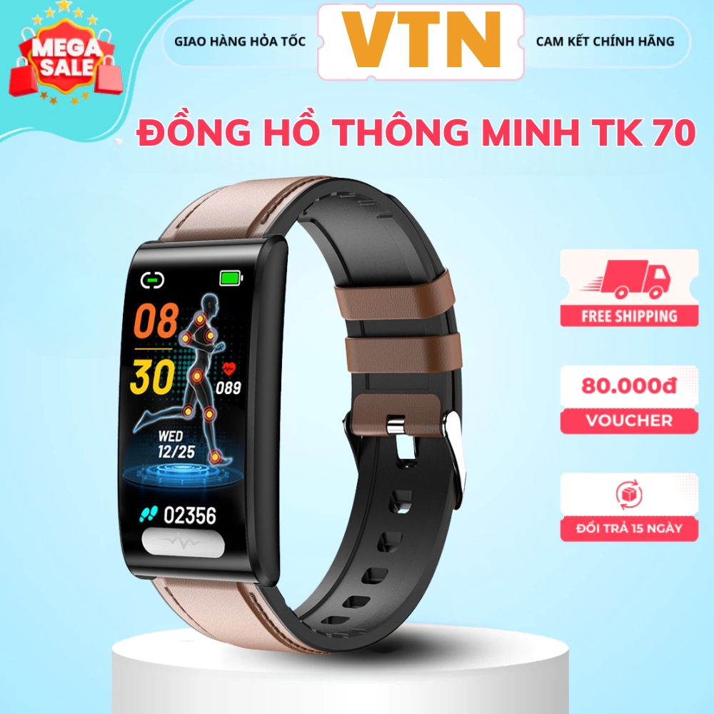 Đồng hồ thông minh hỗ trợ đo nhịp tim huyết áp theo dõi sức khỏe chuyên nghiệp, chống thấm nước màn hình cảm ứng 1.47 "