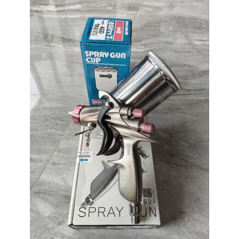 Súng phun sơn Meiji cao cấp Finer force C Nhật Bản chuyên màu và bóng