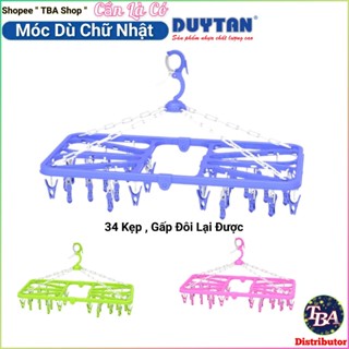  TBA SHOP  Móc Phơi Áo Quần 34 Kẹp - Nhựa Duy Tân