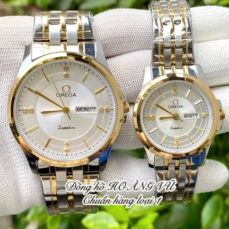 Đồng hồ cặp đôi O.M máy pin Nhật size 28/40mm. Kính sapphire. Chống nước tốt