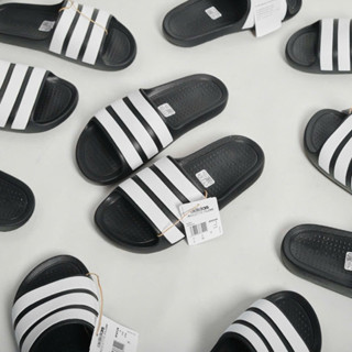   CHÍNH HÃNG  DÉP AD!DAS AD!LETTE FLOW ĐEN SỌC TRẮNG IF4134 * DÉP AD!DAS CHÍNH HÃNG FULL BỌC TAG 