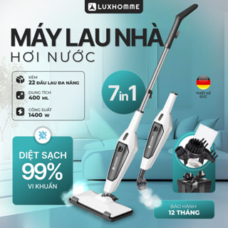 Máy Lau Nhà Hơi Nước EcoSteam Pro LUXHOMME | Hơi Nước 120°C, Diệt Khuẩn 99.9% | 1400W | BH 12 Tháng