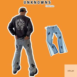  Quần Jean G.Dept x Chrom Heart  Cross Patch Flared,Quần jean ống loe CH x Dept bản đẹp cao cấp 