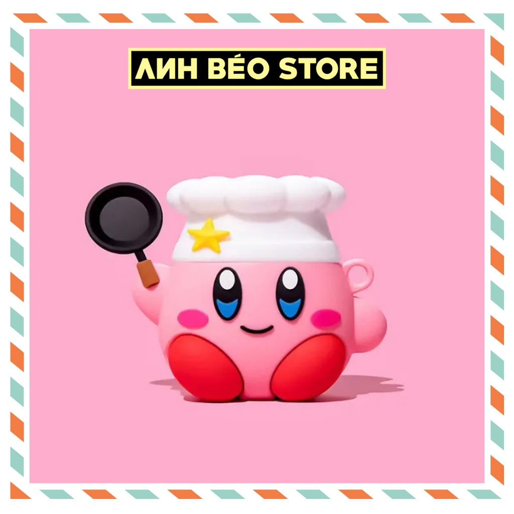 Vỏ Ốp Airpod 2 3 4 Pro Pro 2 Kirdy Đầu Bếp, Ốp Bảo vệ tai nghe Case Airpods Silicon cao cấp