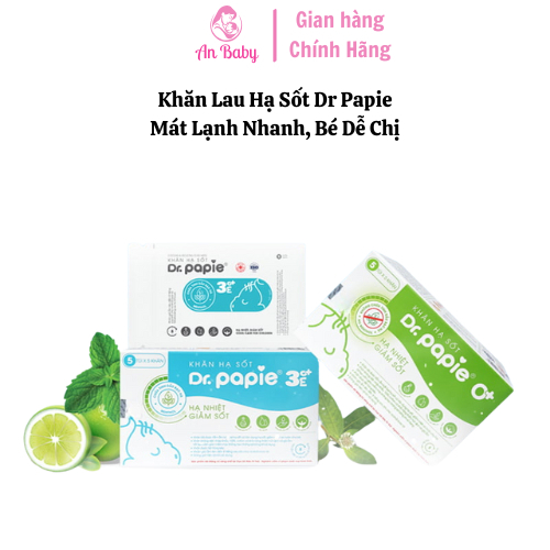 Khăn Hạ Sốt Dr. Papie – Giải Pháp An Toàn, Giảm Nhiệt Nhanh