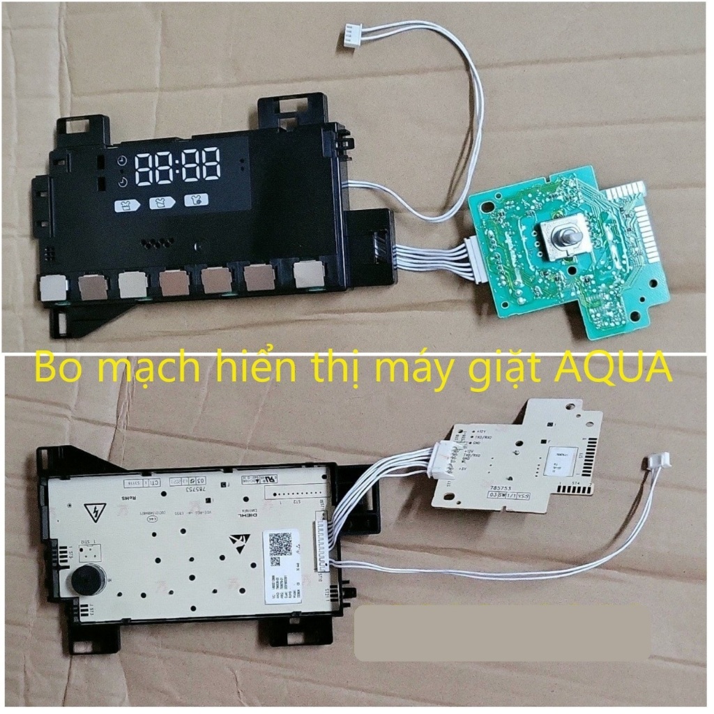 Bo mạch hiển thị máy giặt Aqua AQD - D850E, D950E, D1050E chính hãng