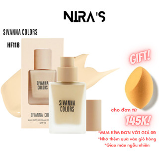 Kem nền chống nước Sivanna Silky Matte Coverage Foundation HF118 Thái Lan 30ml