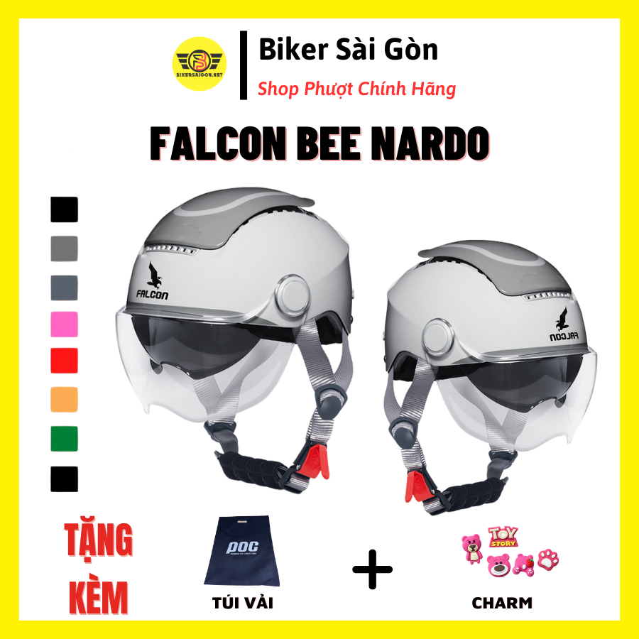 Nón Bảo Hiểm Nửa Đầu Poc Falcon BEE Xám Xi Măng Mới Nhất 2024 - Bikersaigon