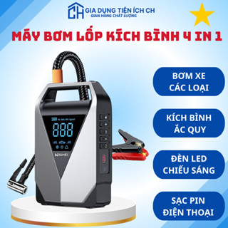 Máy Bơm Lốp Kích Bình 12000mAh 14800mAh Bơm Lốp Kích Điện Xe Hơi Bơm Lốp Đa Năng Bơm Lốp Kích Bình Ô Tô Bộ Cứu Hộ Ô Tô