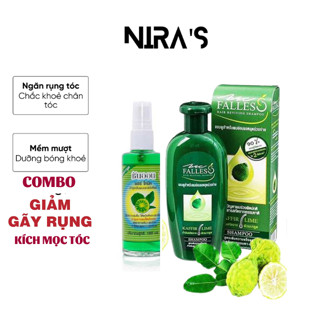 Cặp đôi Dầu gội Falles và Xịt bưởi Sun On Thái Lan giảm gãy rụng tóc, chăm sóc da đầu