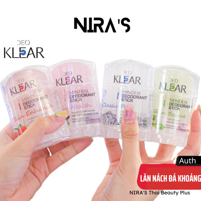 Lăn khử mùi (Lăn nách) đá khoáng DEO KLEAR Deodorant Stick Thái Lan