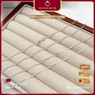 Vòng cổ bạc trơn nam nữ Duyson Silver Dây chuyền bạc 925 chuyên dụng mix charm cá tính DCKX50 