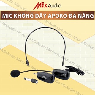 Micro không dây cao cấp APORO 2.4G dùng cho máy trợ giảng, âm ly, loa kéo... BẢO HÀNH 1 NĂM