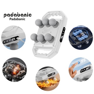  Máy Mát Xa Súng Massage Cơ 6 Đầu - 8 Chế Độ Rung & 9 Mức Tốc Độ - Pin Sạc 4000mAh - Thiết Kế Cầm Tay 