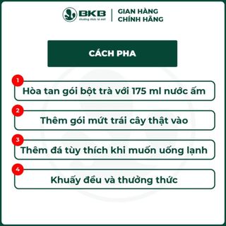 Trà Đào Cam Sả BKB 275g - Nguyên Liệu Pha Chế Thơm Ngon- Hương Vị Đậm Đà, Tiện Lợi