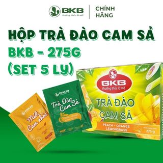 Trà Đào Cam Sả BKB 275g - Nguyên Liệu Pha Chế Thơm Ngon- Hương Vị Đậm Đà, Tiện Lợi
