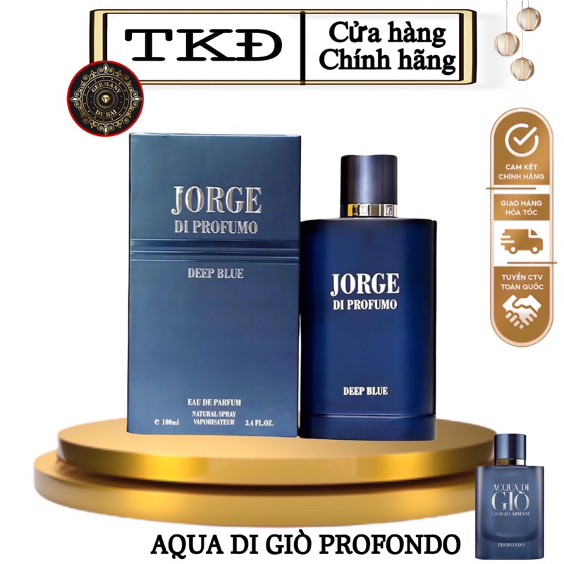 [ Hàng chính hãng ] Nước hoa Jorge Di Profumo Deep Blue