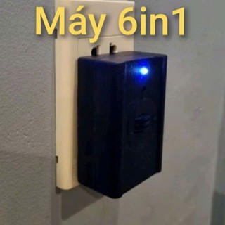 Máy 6in1 đuổi thằn lằn thạch sùng chuột muỗi gián 2024 sử dụng sóng siêu thanh phù hợp cho gia đình sử dụng an toàn 100