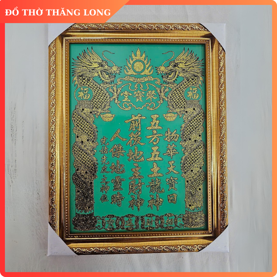 Bài vị thần Tài Thổ địa Kim tuyến - Liễn thờ đặt bàn thờ thần tài thổ địa nhiều kích thước chất liệu