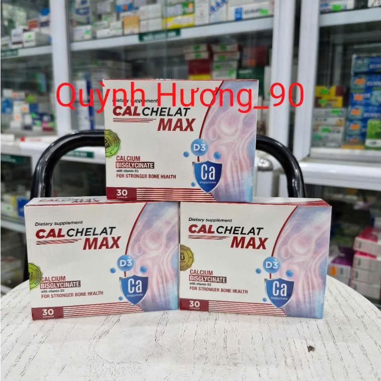 ( Chính hãng ) CALCHELAT MAX Calcium D3 hộp 30 viên của Ba Lan giúp bổ sung canxi hữu cơ D3 cho cơ t