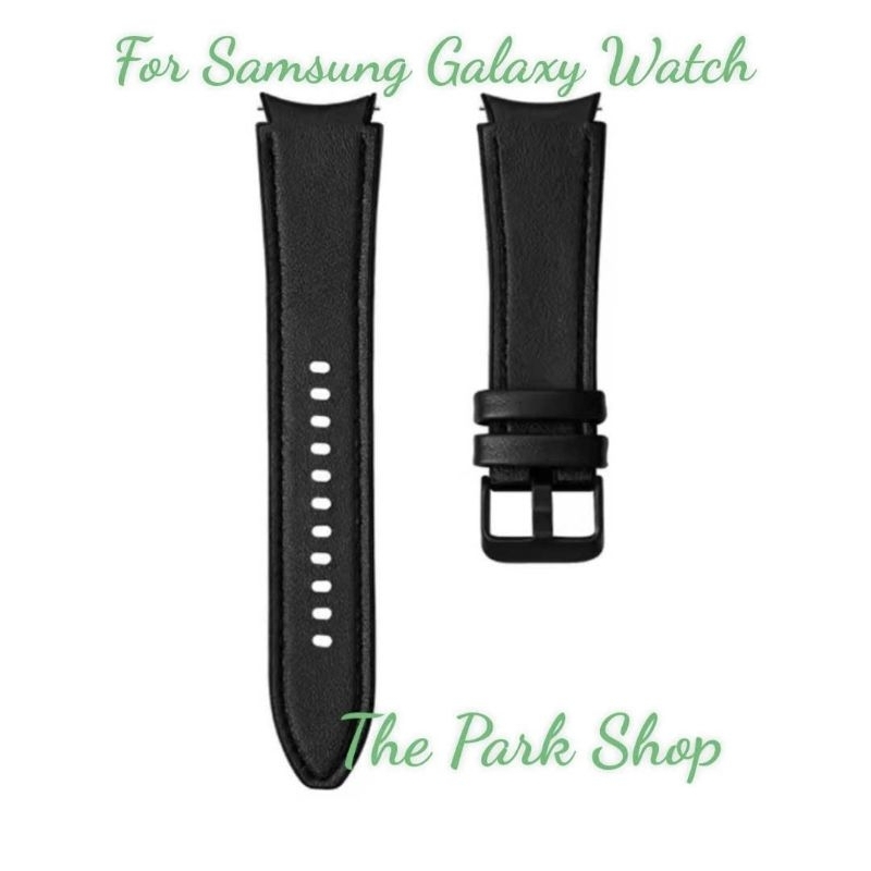 Dây da hybrid ngàm cong 20mm dành cho Samsung galaxy watch 4 / Watch 4 classic