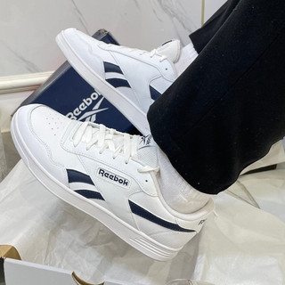 [CHÍNH HÃNG] GIÀY REEBOK - ĐẾ BẰNG - TRẮNG - LINE NAVY - (5429)