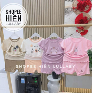 [Lullaby/Chính Hãng] Bộ cộc Lullaby chất bambo mềm mát cho bé trai, bé gái