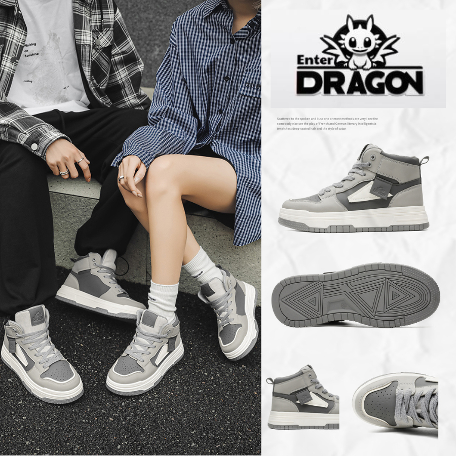Giày thể thao sneaker nam nữ Enter Dragon De Monaco Gray 2026 ( Đi tăng lên 1 size so với size giày thông thường ) | BigBuy360 - bigbuy360.vn