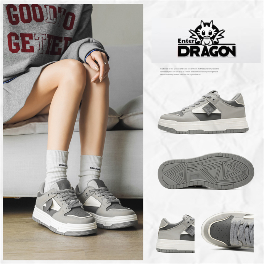 Giày thể thao sneaker nam nữ Enter Dragon De Monaco Gray 2026 ( Đi tăng lên 1 size so với size giày thông thường ) | BigBuy360 - bigbuy360.vn