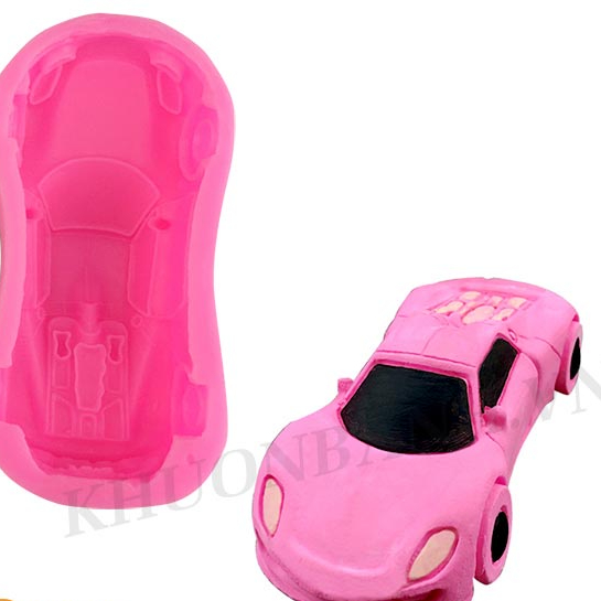 Khuôn silicon 4d hình ô tô đẹp làm bánh socola thạch rau câu bánh ngọt