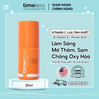 Serum Timeless Vitamin C Tinh Khiết (LAA) 10%+ E + Ferulic Acid 30ml Dưỡng Trắng Da Giảm Thâm