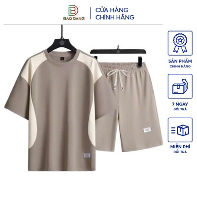 Bộ quần áo thể thao nam mùa hè chất vải poly cá sấu thoáng khí thấm hút mồ hôi cao cấp Bảo Đăng.