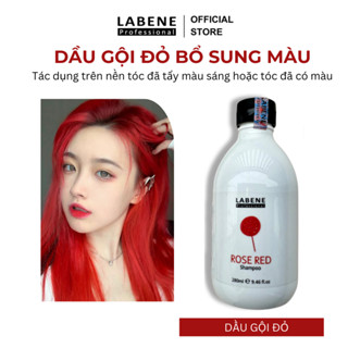 Dầu gội Rose Red Labene chính hãng dành cho tóc nhuộm đỏ và hồng, tăng cường độ sáng tươi mới của màu nhuộm | LABENE